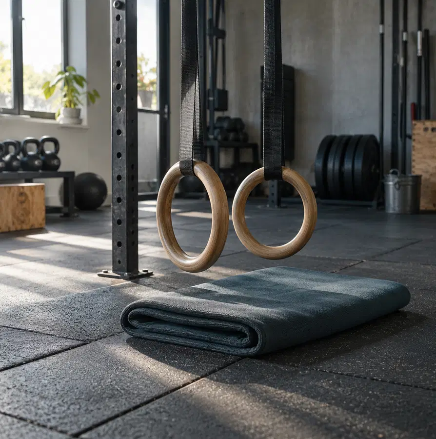 Illustration of fitness businesses equipment and workspace